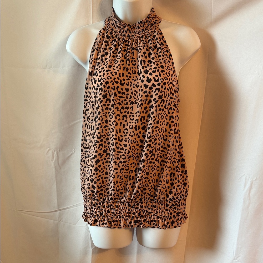 41 Hawthorn Leopard Print Halter Blouse